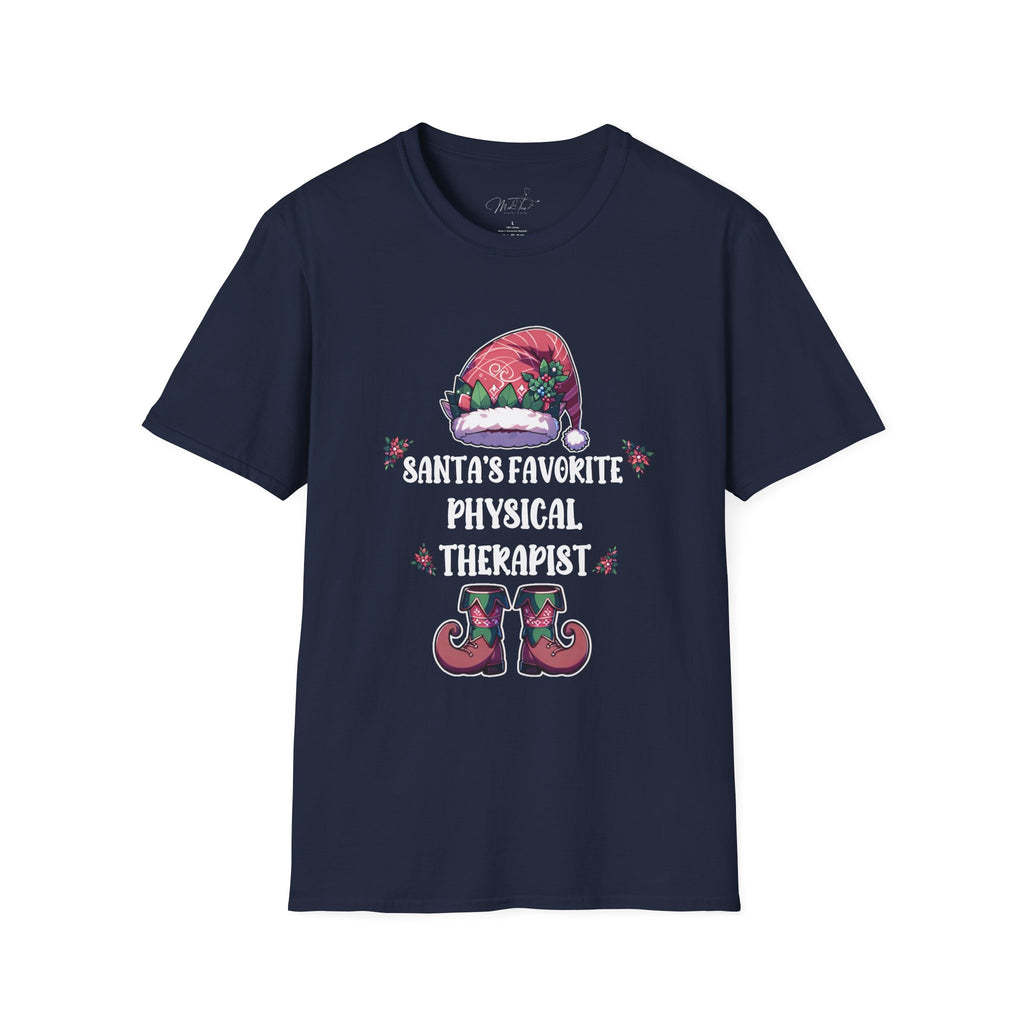 Santa's Favorite Physical Therapist Holiday T-Shirt