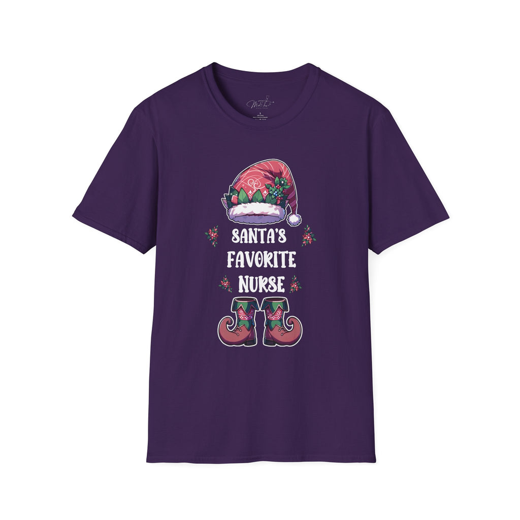 Santa's Favorite Nurse Holiday T-Shirt
