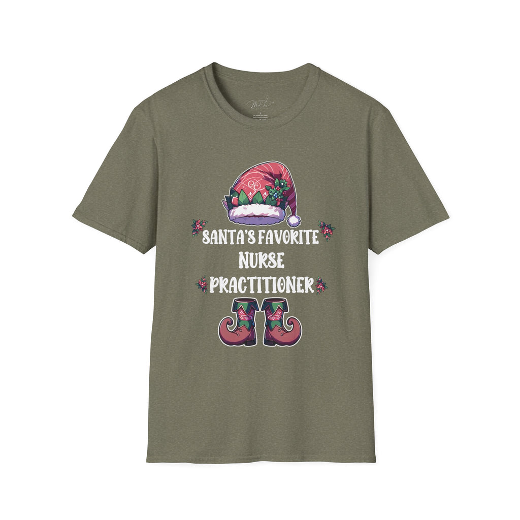 Santa's Favorite Nurse Practitioner Holiday T-Shirt