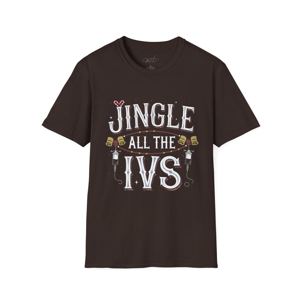 Jingle All the IVs Holiday Healthcare T-Shirt