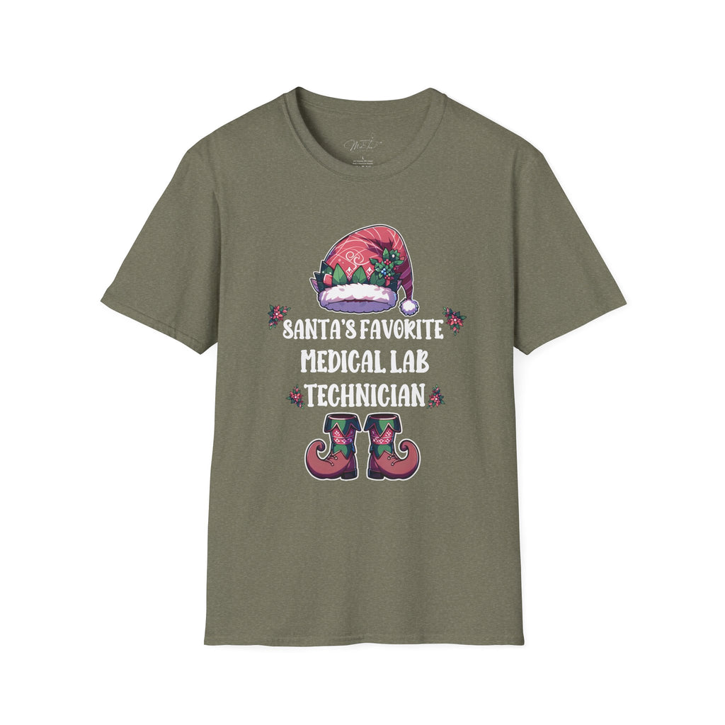 Santa's Favorite Medical Laboratory Technician Holiday T-Shirt