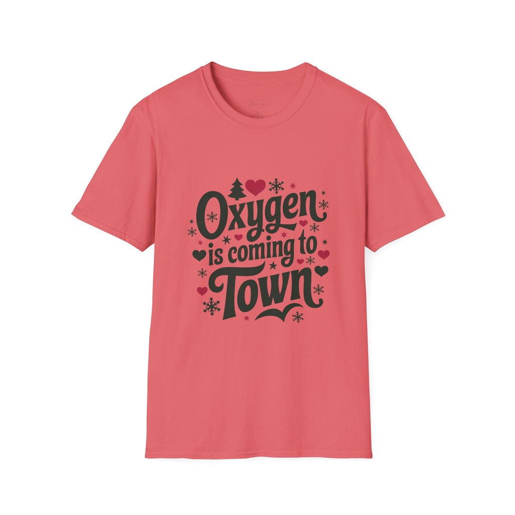 Oxygen is Coming to Town Respiratory Holiday T-Shirt