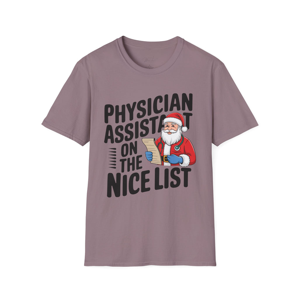 Physician Assistant on the Nice List Christmas T-Shirt
